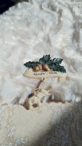 Broche vintage en celluloïd souvenir années 50/60