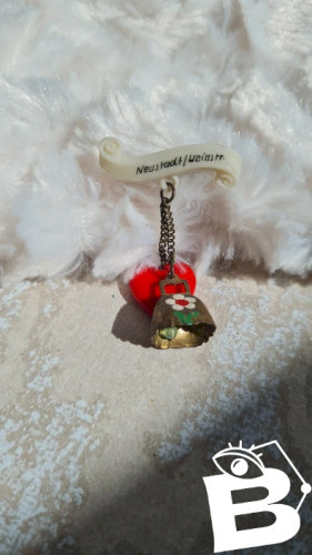 Broche vintage en celluloïd souvenir années 50/60