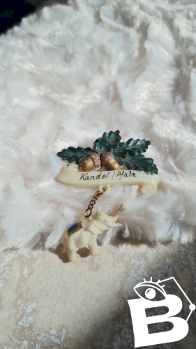 Broche vintage en celluloïd souvenir années 50/60