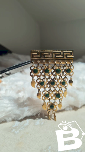 Broche vintage grecque - broche articulée fantaisie- broche orientale
