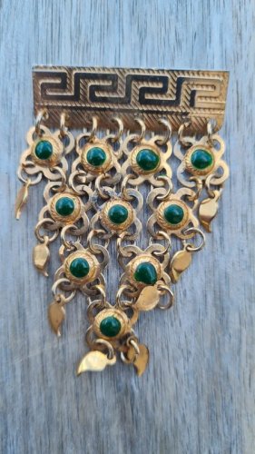 Broche vintage grecque - broche articulée fantaisie- broche orientale