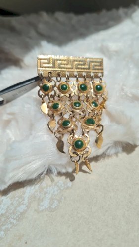 Broche vintage grecque - broche articulée fantaisie- broche orientale