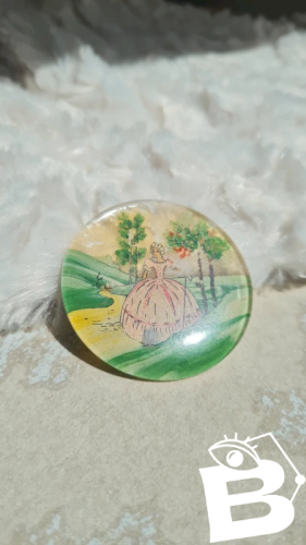 Broche vintage lucite
