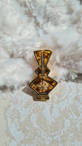 Broche vintage Regines paris - Broche doré miniature parfum