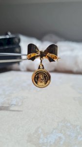 Vintage religious brooch (protection)