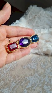 Broche vintage Trifari géométrique