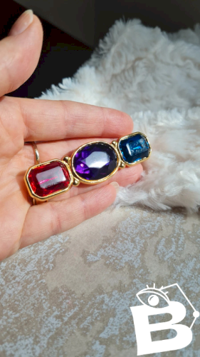 Broche vintage Trifari géométrique