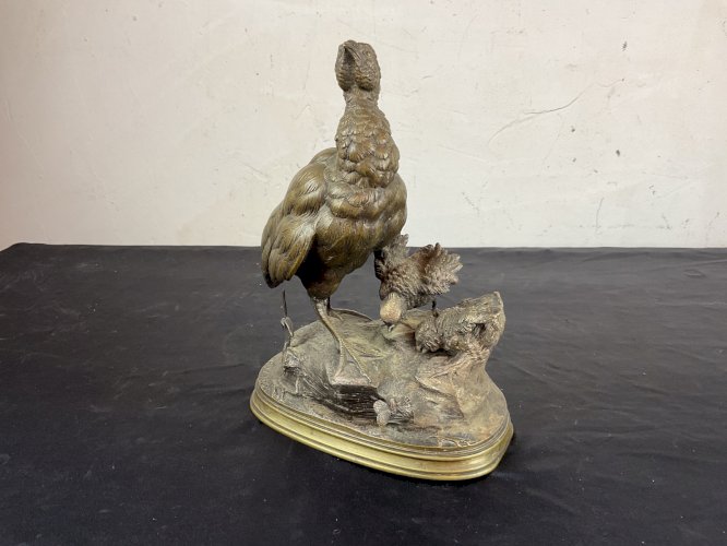 Bronze animalier de Ferdinand Pautrot (1832-1874) Perdrix époque XIXème