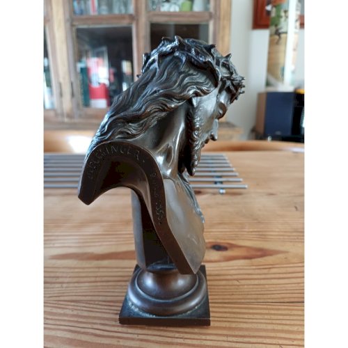 Bronze Christ  par J.Clessinger Rome 1858 Barbedienne