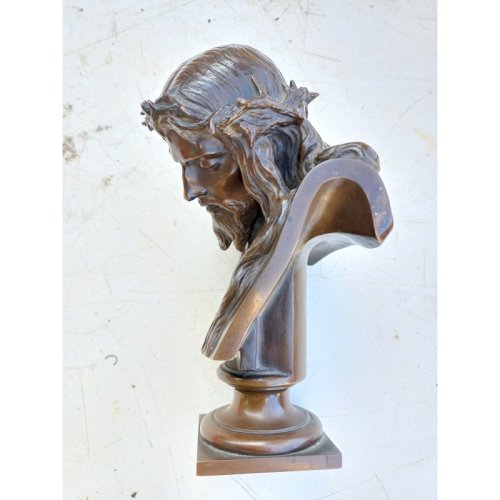Bronze Christ  par J.Clessinger Rome 1858 Barbedienne