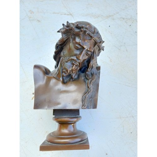Bronze Christ  par J.Clessinger Rome 1858 Barbedienne