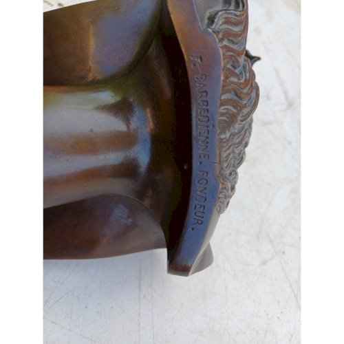 Bronze Christ  par J.Clessinger Rome 1858 Barbedienne