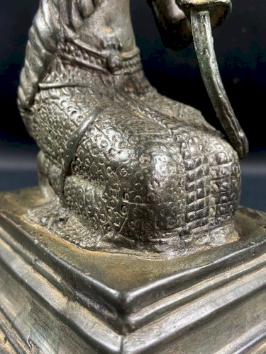 Bronze de Mae Thorani Bouddhisme Royaume de Rattanakosin Thaïlande fin XIXe