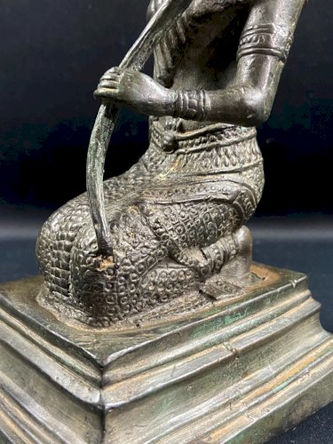 Bronze de Mae Thorani Bouddhisme Royaume de Rattanakosin Thaïlande fin XIXe