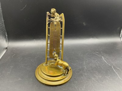 Bronze De Vienne animalier chien et singes école Autrichienne  Bergmann .