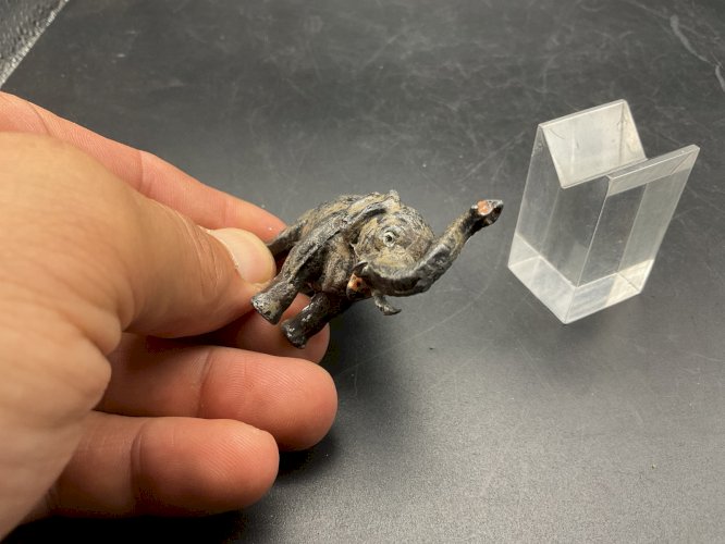 bronze de Vienne dlg Franz Bergmann , éléphant Plomb de Nuremberg .