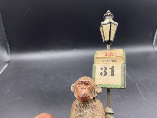 bronze de Vienne dlg Franz Bergmann , singe calendrier Plomb de Nuremberg