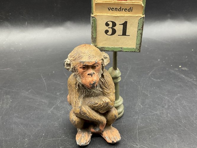 bronze de Vienne dlg Franz Bergmann , singe calendrier Plomb de Nuremberg