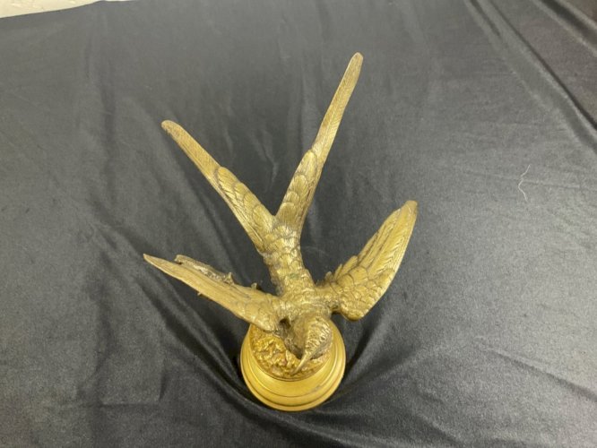 Bronze de vienne oiseaux  Frégate d’Andrews  XIXEME