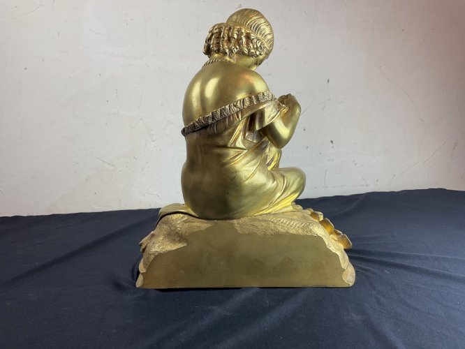 Bronze doré  , "Jeune Femme dénudée "