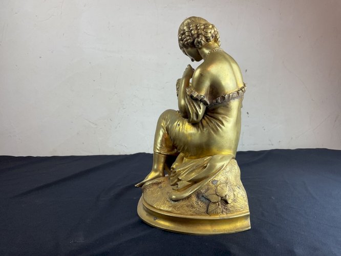 Bronze doré  , "Jeune Femme dénudée "