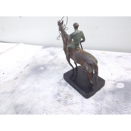 Bronze «Jockey» à 2 Patines
