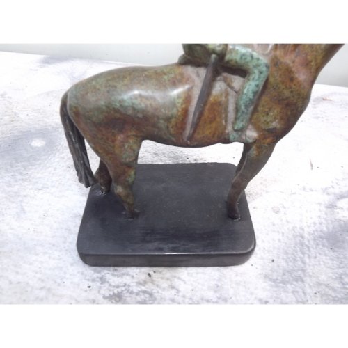Bronze «Jockey» à 2 Patines