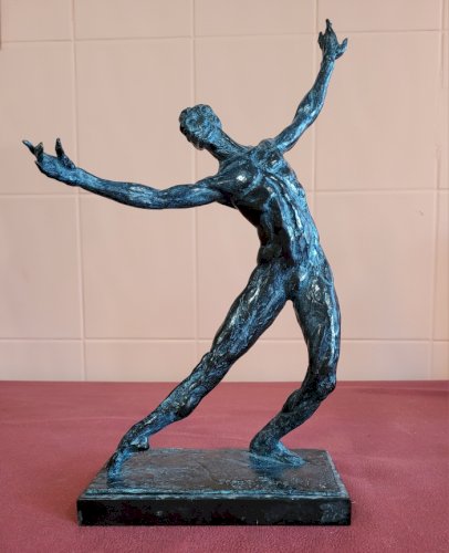 Bronze original de Damien HERMELLIN : Danseur en bleu [Serge Peretti]