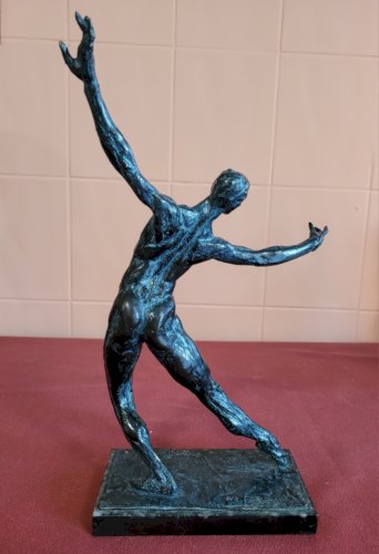 Bronze original de Damien HERMELLIN : Danseur en bleu [Serge Peretti]