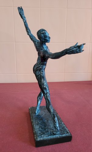 Bronze original de Damien HERMELLIN : Danseur en bleu [Serge Peretti]