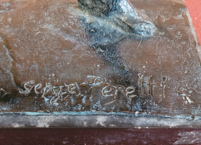 Bronze original de Damien HERMELLIN : Danseur en bleu [Serge Peretti]