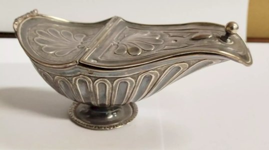 BRULE ENCENS Metal Argente Poincons Ancien Decoratif VB3 19/12