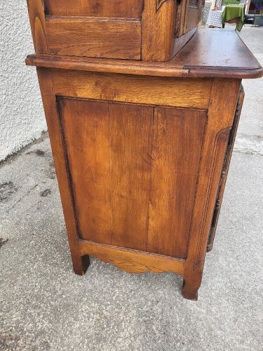 BUFFET 2 CORPS 2 PORTES BASSES ET 2 PORTES HAUTES EN CHENE