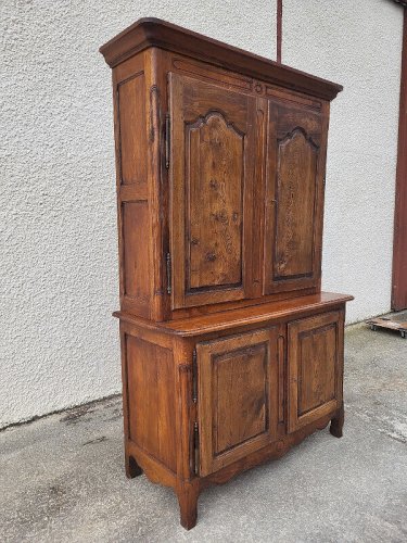 BUFFET 2 CORPS 2 PORTES BASSES ET 2 PORTES HAUTES EN CHENE