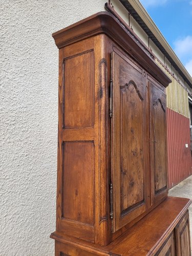 BUFFET 2 CORPS 2 PORTES BASSES ET 2 PORTES HAUTES EN CHENE
