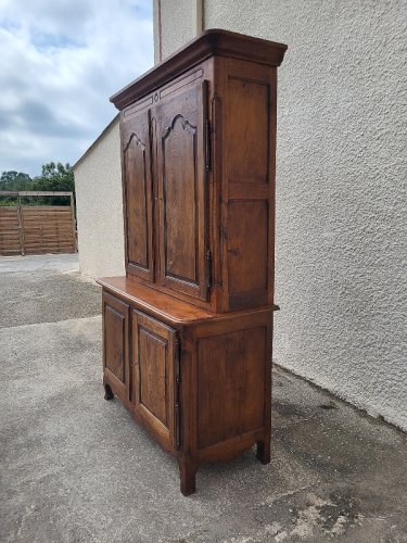 BUFFET 2 CORPS 2 PORTES BASSES ET 2 PORTES HAUTES EN CHENE