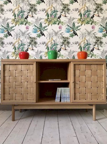 Buffet 2 portes chêne tressé, lupin chêne LA REDOUTE INTERIEURS