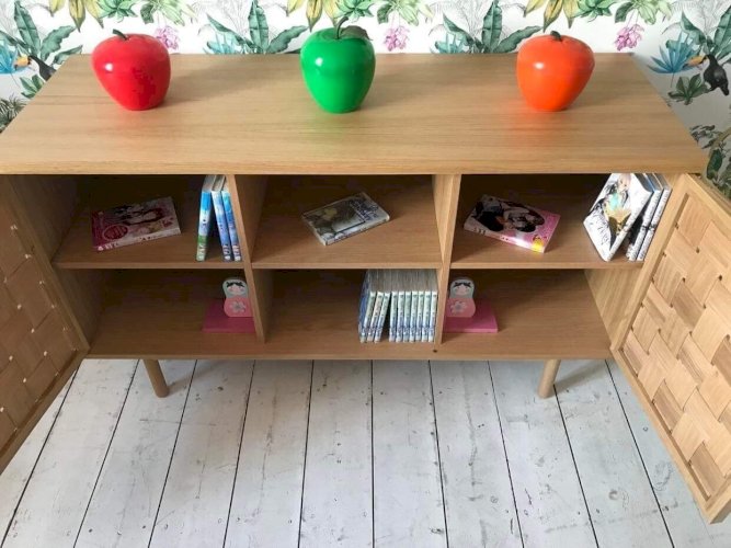 Buffet 2 portes chêne tressé, lupin chêne LA REDOUTE INTERIEURS