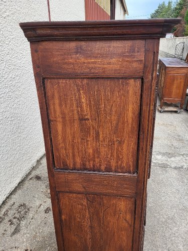 BUFFET ARMOIRE EN CHENE AVEC 4 PORTES ET 1 TIROIR DU XVIII ème SIECLE