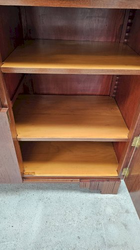 Buffet Art Déco de Saddier & Fils en palissandre massif et placage