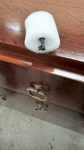 Buffet Art Déco de Saddier & Fils en palissandre massif et placage