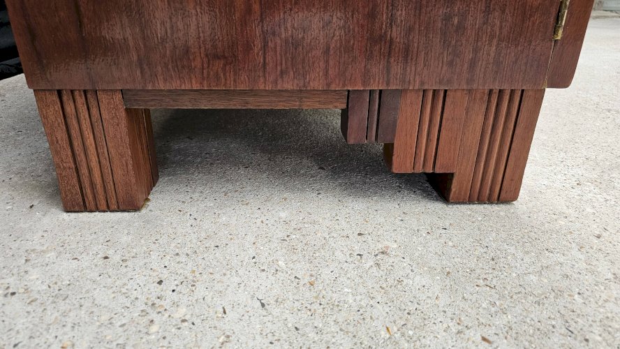 Buffet Art Déco de Saddier & Fils en palissandre massif et placage