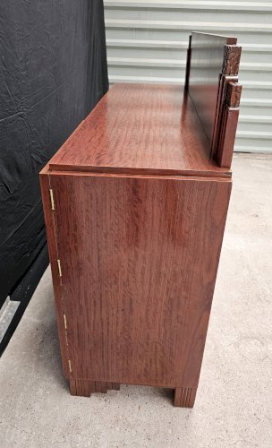 Buffet Art Déco de Saddier & Fils en palissandre massif et placage