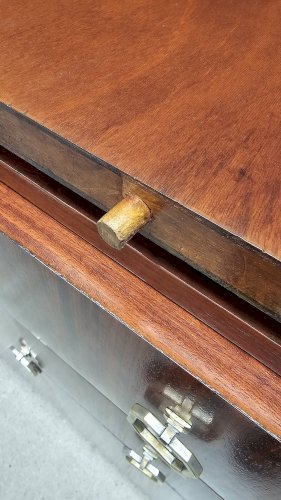 Buffet Art Déco de Saddier & Fils en palissandre massif et placage