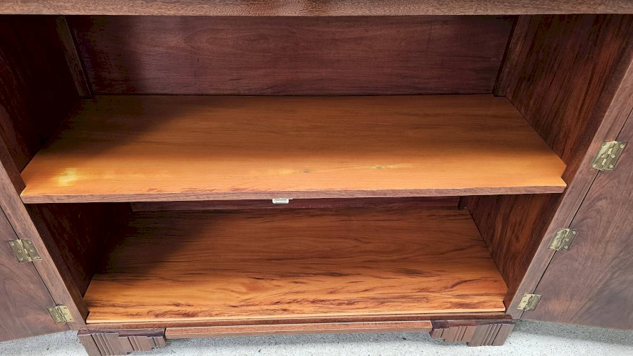 Buffet Art Déco de Saddier & Fils en palissandre massif et placage