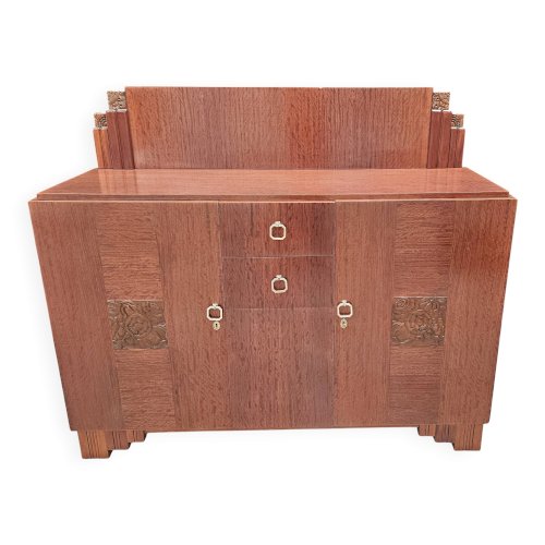 Buffet Art Déco de Saddier & Fils en palissandre massif et placage
