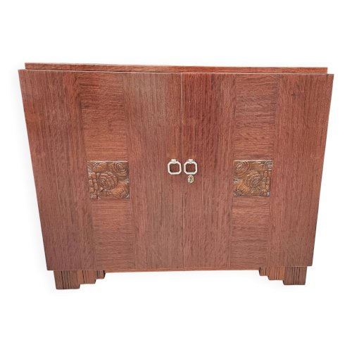 Buffet Art Déco de Saddier & Fils en palissandre massif et placage