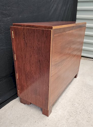 Buffet Art Déco de Saddier & Fils en palissandre massif et placage