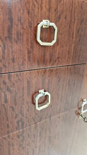 Buffet Art Déco de Saddier & Fils en palissandre massif et placage
