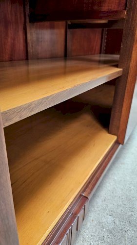 Buffet Art Déco de Saddier & Fils en palissandre massif et placage